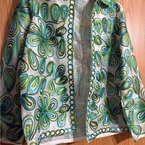 Laura Ashley Multicolor Floral Blazer